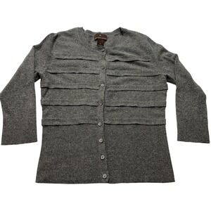 Fenn Wright Manson Sweater Cardigan Medium Angora‎ Wool Quiet Luxury Minimalist